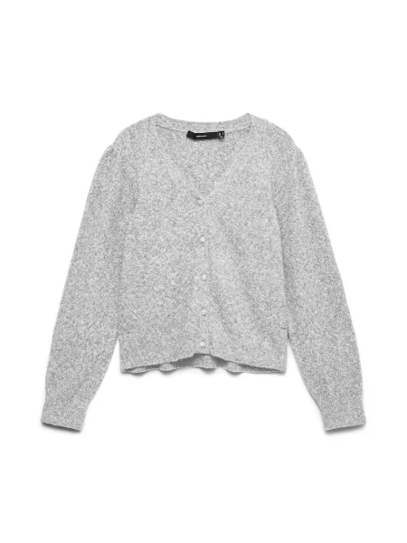 VERO MODA Geacă tricotată VMDoffy amestecat gri