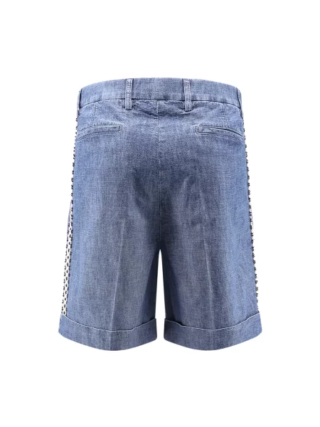 Szorty jeansowe Valentino niebieskie
