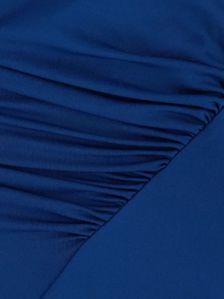 Rochie Victoria Beckham asimetrică albastru