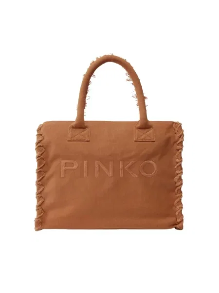 Torba plażowa Pinko brązowa