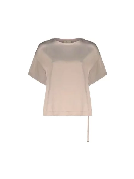 Koszulka Herno z krótkim rękawem beżowa