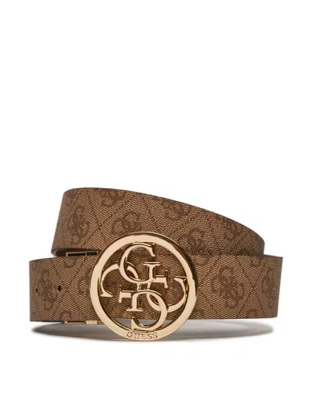 Ремінь Guess з ремінцями коричневий