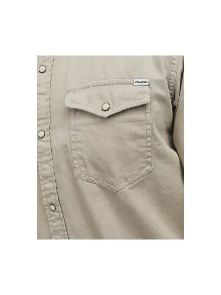 Košeľa Jack & Jones béžová
