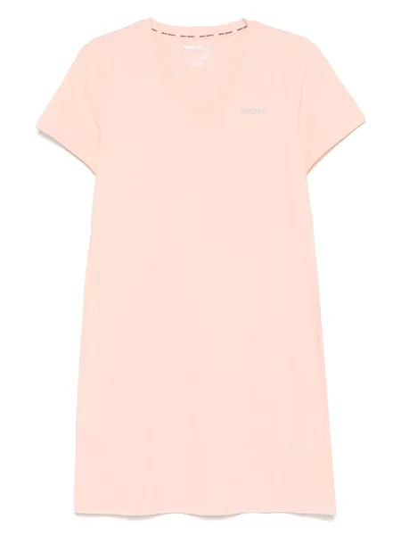 Rochie mini Dkny cu tepi portocaliu
