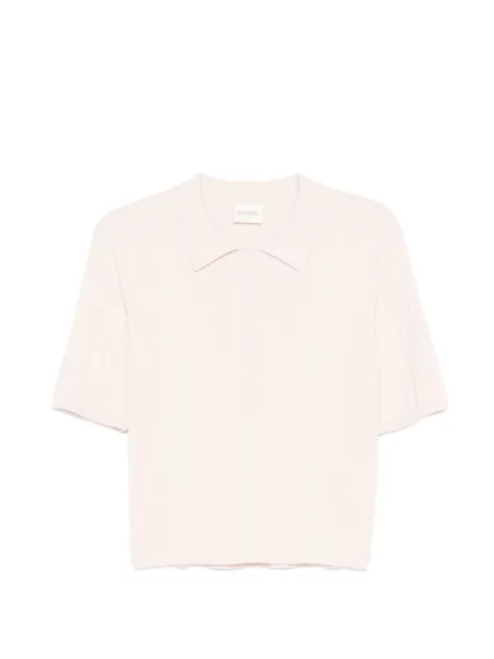 Top Closed cu nervuri roz