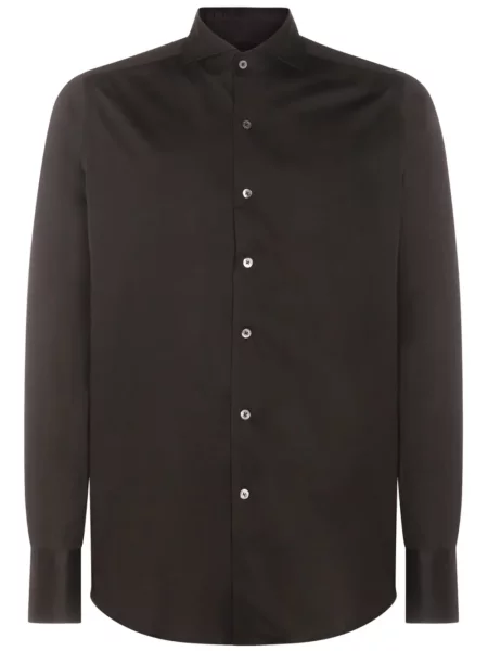 Cămașă Canali lungă maro