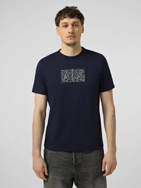 Футболка Armani Exchange темно-синій синя