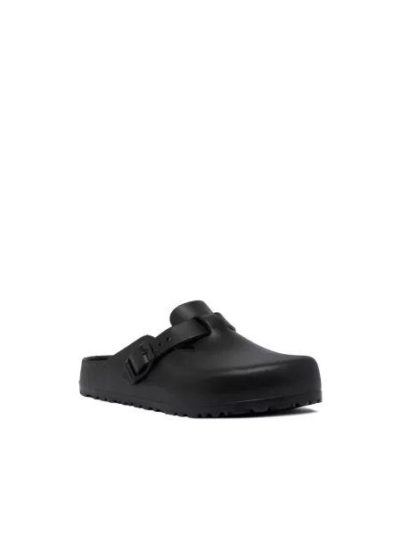 Klapki Birkenstock skórzane czarne