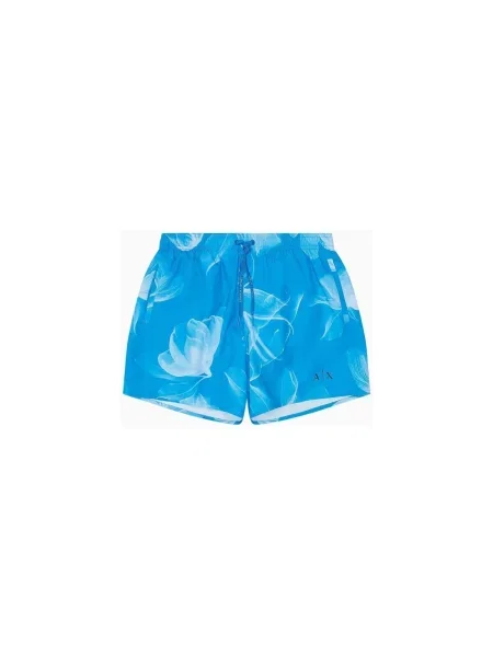 Pantaloni Eax albastru
