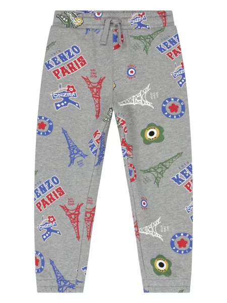 Joggery dziecięce Kenzo szare