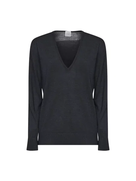 Sweter Toteme z kaszmiru szary