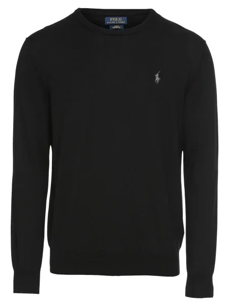 Polo Polo Ralph Lauren cu broderie negru