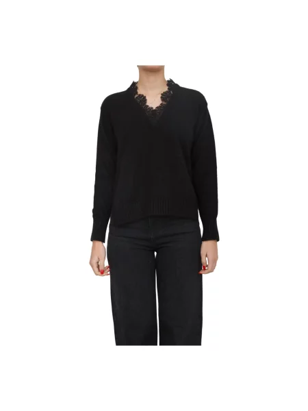 Sweter Twinset czarny