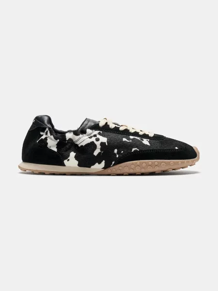 Hoff BRIDGE COW PRINT BLACK sneakers pentru femei din piele negru