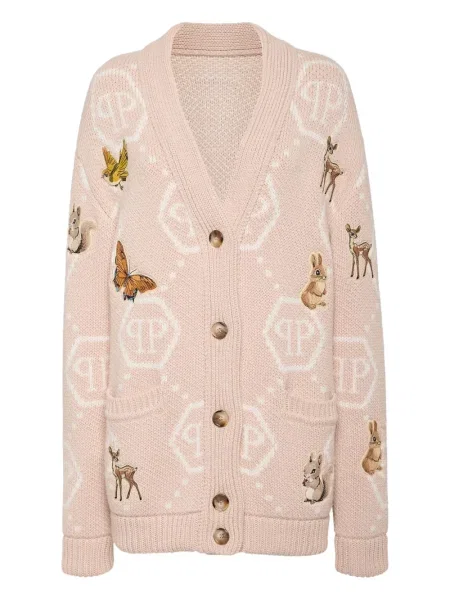 Cardigan Philipp Plein cu broderie