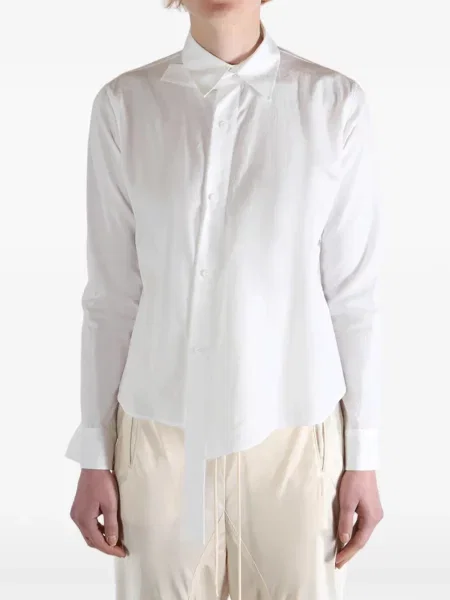 Koszula Yohji Yamamoto asymetryczna biała