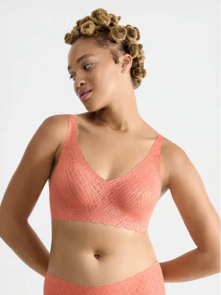 Sloggi Сутиен без банели Zero Feel Bliss оранжев