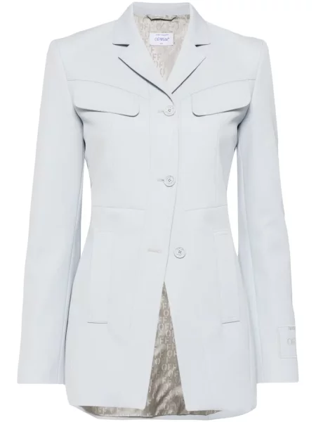 Блейзър Off-white бродиран бяло