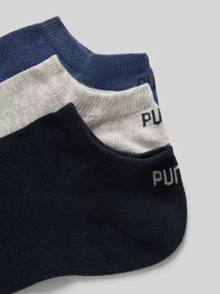 Skarpety z elastycznymi ściągaczami w zestawie 3 szt. Puma granatowe