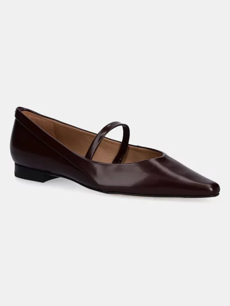 BOSS balerini de piele Charlize violet