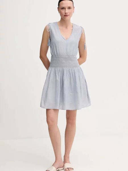 Мини джинсовое платье Pepe Jeans клеш