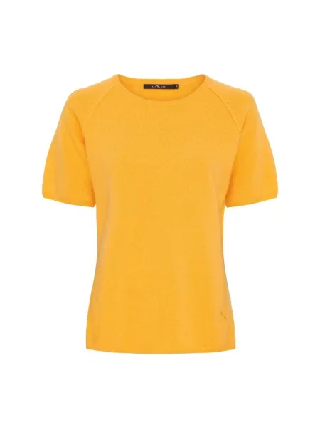 Sweter Btfcph z kaszmiru żółty