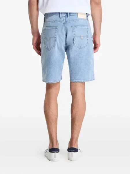 Pantaloni scurți din denim Guess albastru