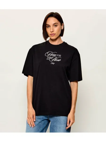 Hugo Blue Tricou | Oversize fit negru