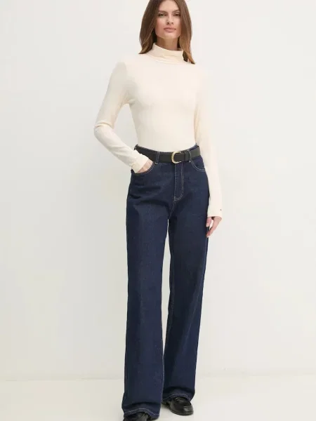 Tommy Hilfiger Majica z dolgimi rokavi bež