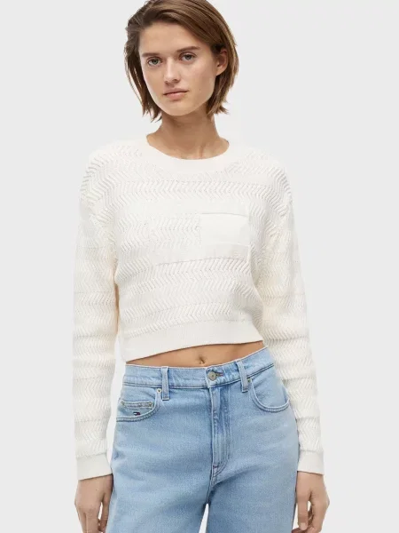 Светр Tommy Jeans білий
