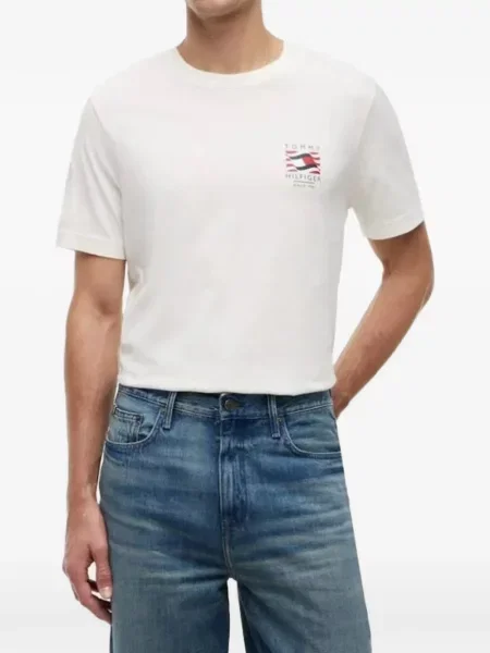 Μικρός μπλούζα Tommy Hilfiger με σχέδιο λευκό