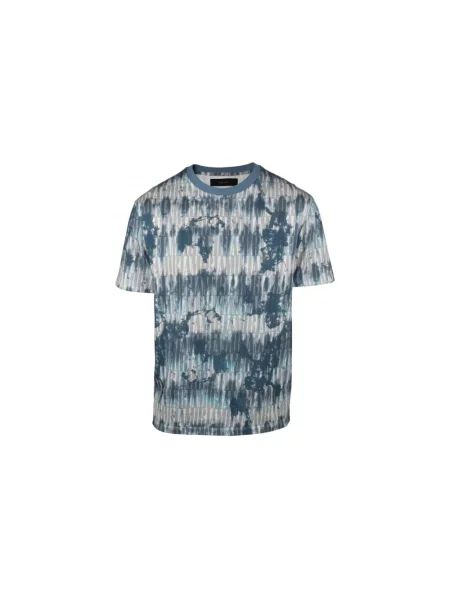 Tie dye koszulka Amiri wiązana niebieska