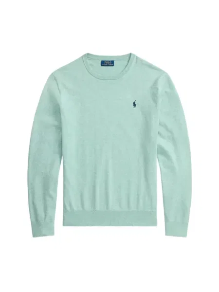 Sweter Polo Ralph Lauren z logo zielony