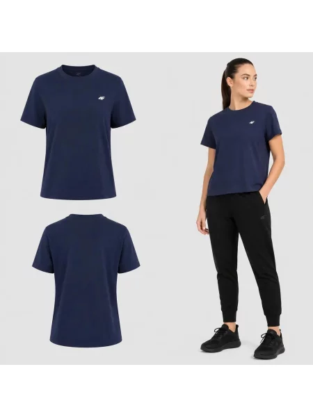 T-SHIRT 4F KOSZULKA SPORTOWA NA CO DZIEŃ niebieska