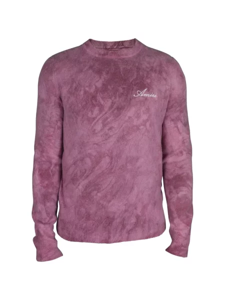 Pulover Amiri cu broderie roz