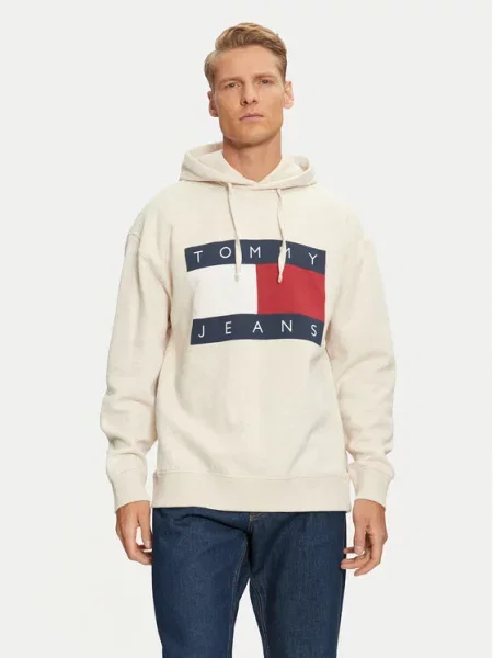Tommy Jeans Hanorac | Relaxed fit bej