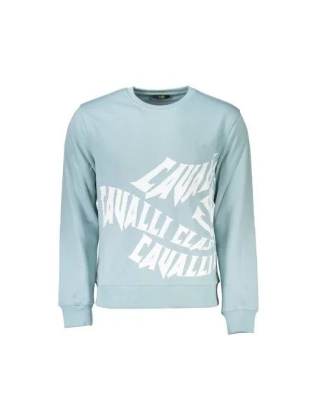 Bluza Cavalli Class elegancka niebieska