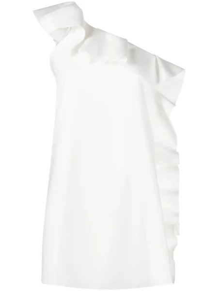 Sukienka Msgm asymetryczna biała