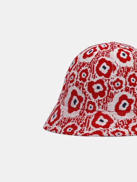 Kangol kapelusz RETRO FLOWER czerwony