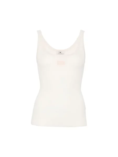 Top Elisabetta Franchi bez rękawów biały