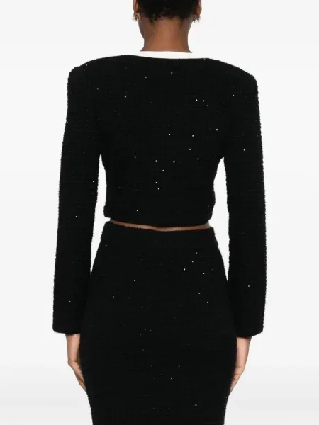 Geacă Self-portrait negru