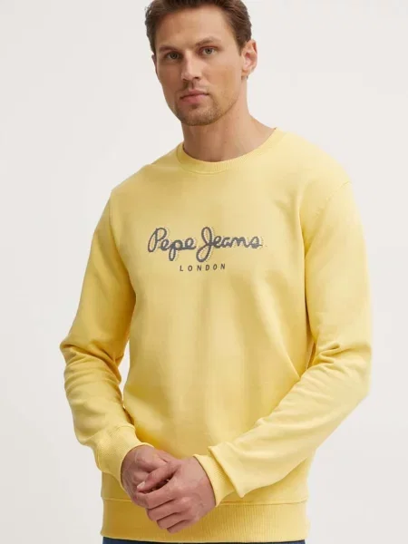 Суитчър Pepe Jeans с принт жълто