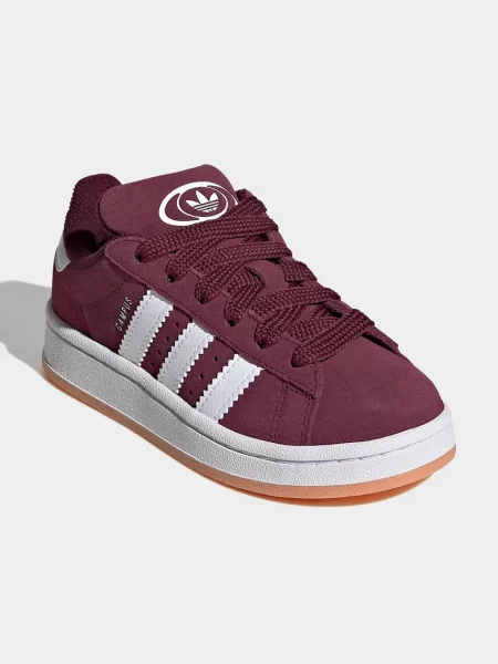 Adidas Originals sneakers de piele întoarsă pentru copii CAMPUS violet