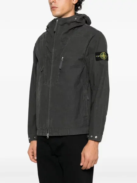 Яке Stone Island с качулка камъни сиво