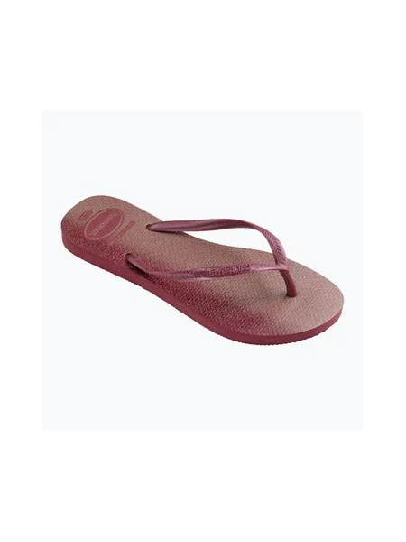 Шльопанці Havaianas Slim Gloss амарантові