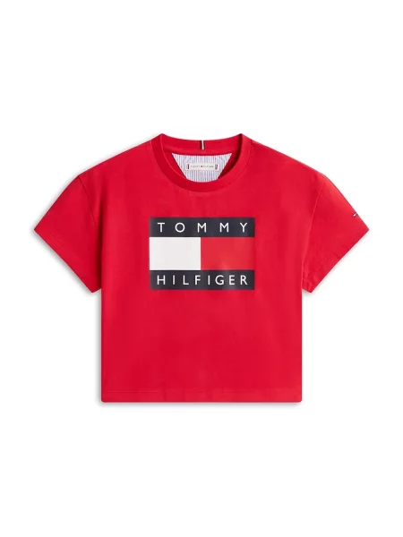 Tommy Hilfiger Dječja majica kratkih rukava crvena