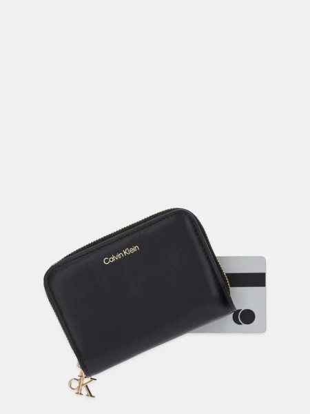 Kožená peněženka Calvin Klein černá