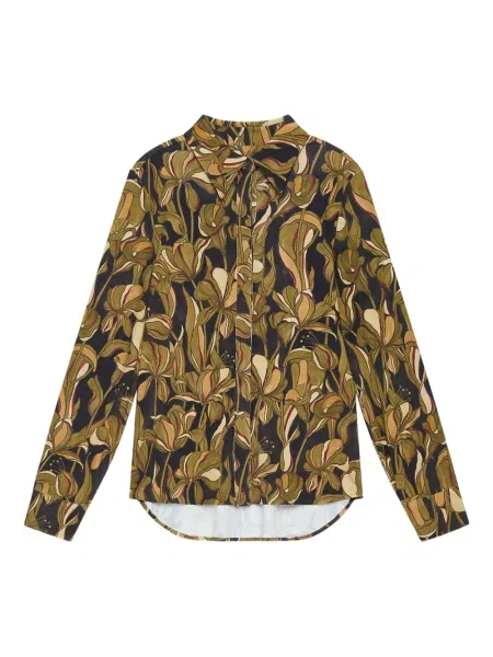 Cămașă Maliparmi cu model floral cu imagine galben