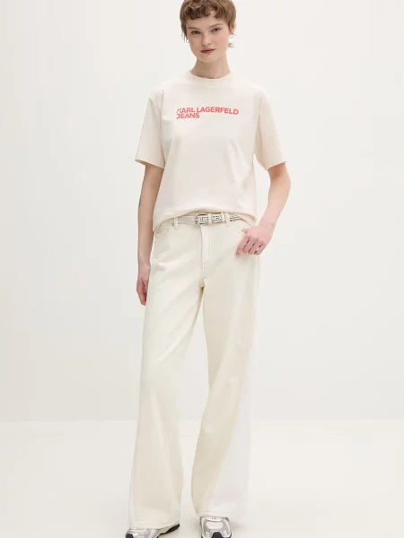 Karl Lagerfeld Jeans kratka majica bež