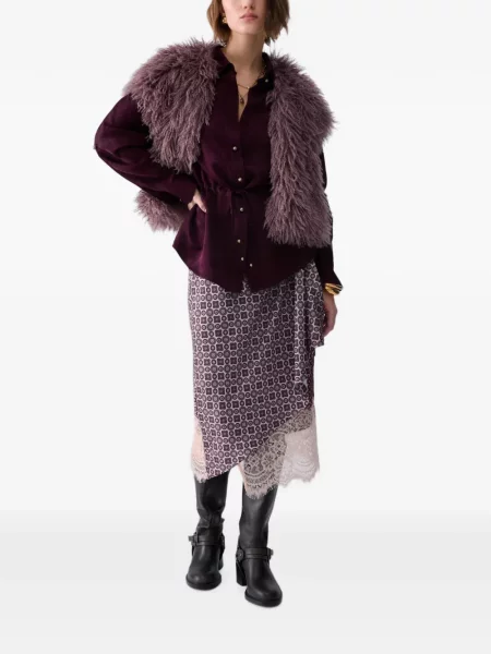 Cămașă Liu Jo din satin violet